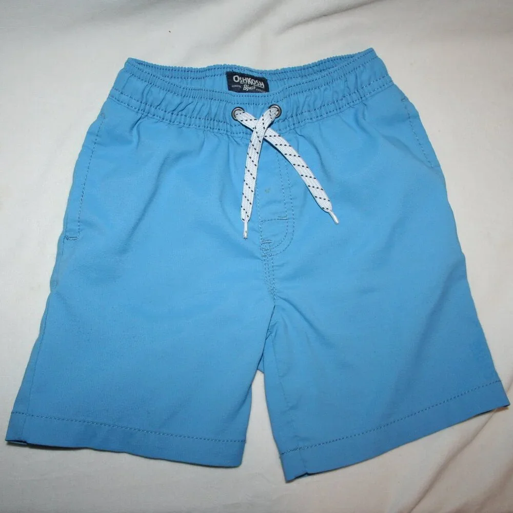 BOYS 5T OSH KOSH PLAY SHORTS QUICK DRY SUMMER BOTTOMS w REAL POCKETS DRAWSTRING